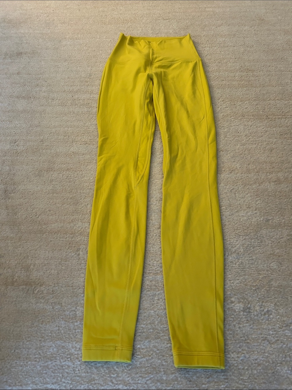 lululemon athletica Bright Yellow High-Waist Align ‘Double Layer Fabric Leggings
